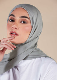 Premium Salty Sage Modal Hijab