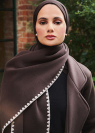 Tote Stitch Scarf Brown