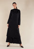 Cowl Neck Midi Black