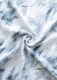 White Aquarelle Botanics Print Hijab - Final Sale