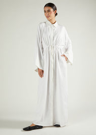Drawcord Abaya White