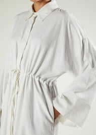 Drawcord Abaya White