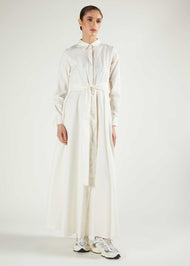 Jaquard Stripe Maxi Cream