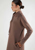 Funnel Neck Midi Taupe
