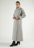 Winter Wrap Abaya Grey