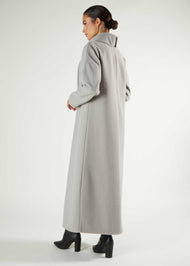 Winter Wrap Abaya Grey