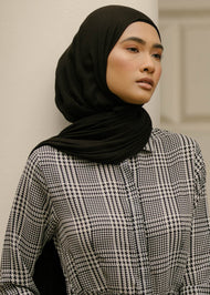 Premium Black Modal Hijab