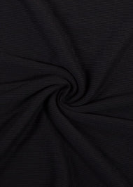 Black Ribbed Jersey Hijab - Final Sale