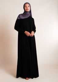 Collared V Neck Abaya - Final Sale