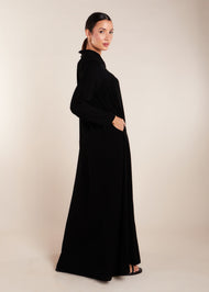 Collared V Neck Abaya - Final Sale