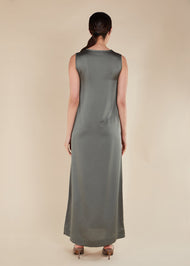 Slip Dress Shimmery Olive - Final Sale
