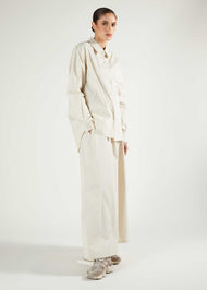 Cropped Cotton Top Cream