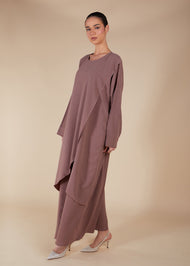 Crossover Abaya Nude - Final Sale