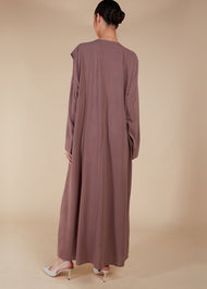 Crossover Abaya Nude - Final Sale