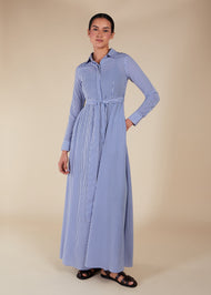 Sailor Blue Shirted Maxi