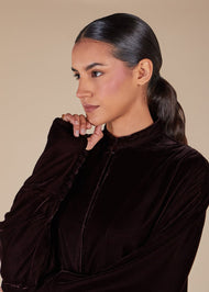 Haiza Abaya Dark Brown