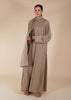 Pave Trim Abaya Nude - Final Sale