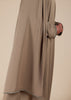 Pave Trim Abaya Nude - Final Sale