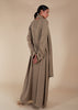 Pave Trim Abaya Nude - Final Sale