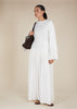 Fan Sleeve Maxi White