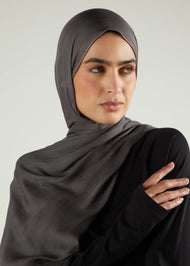 Gun Metal Premium Modal Hijab