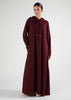 Hoody Abaya Burgundy