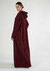 Hoody Abaya Burgundy