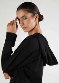 Maxi Hoody Black