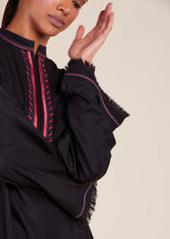 Pink Pop Cross Stitch Abaya