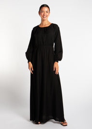 Pleated Abaya Black - Final Sale