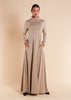 Seam Flared Abaya Cashmere - Final Sale