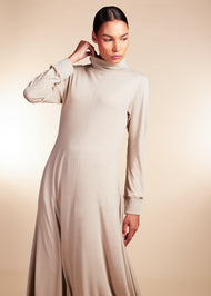Seam Flared Abaya Cashmere - Final Sale