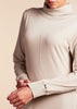 Seam Flared Abaya Cashmere - Final Sale