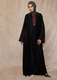 Pink Pop Cross Stitch Abaya