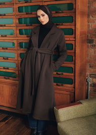 Mara Coat Dark Brown