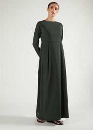 Skirted Abaya Dark Green