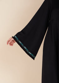 Turquoise Tatreez Abaya