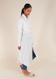 Muji Shirt Dress Cream