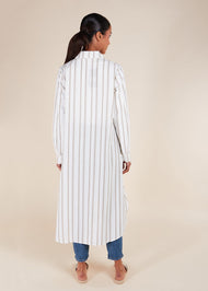Muji Shirt Dress Cream