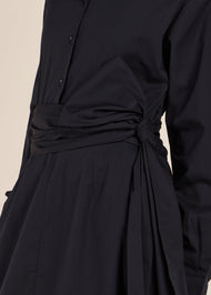 Cropped Cotton Top Black