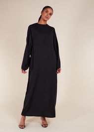 Simple Seam Abaya Black