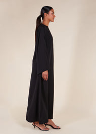 Simple Seam Abaya Black