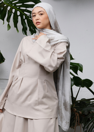 Delphinium Layers Print Hijab - Final Sale