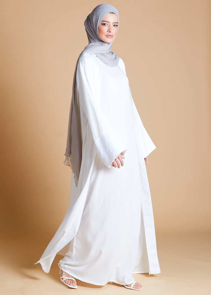 Loose Fit Kimono White | Kimonos | Aab Modest Wear