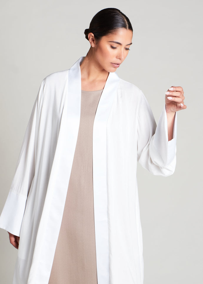 Loose Fit Kimono White | Kimonos | Aab Modest Wear