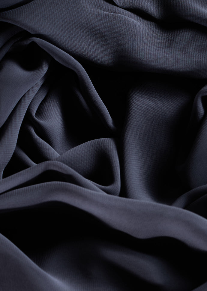 Charcoal Crepe Hijab