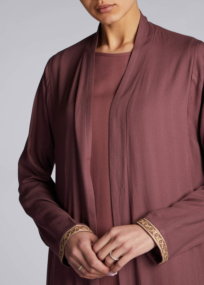 Qasida Kimono Damask Rose | Kimonos | Aab Modest Wear
