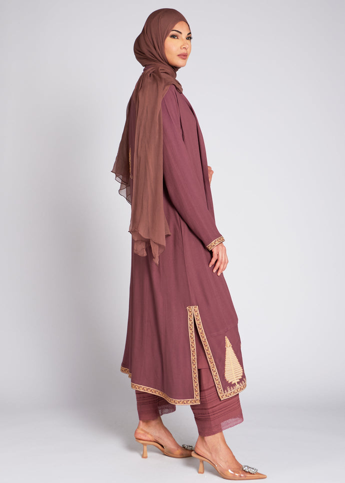 Qasida Kimono Damask Rose | Kimonos | Aab Modest Wear