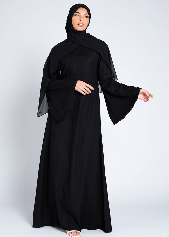 Crochet Lace Maxi Black | Maxi Dresses | Aab Modest Wear