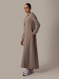 Hoody Abaya Khaki
